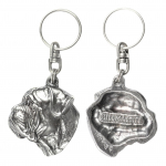 Bullmastiff - Silver-plated pendant with a dog in a decorative box, handbag decoration, backpack pendant by Art-Dog brand