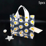 5/10 tk Kingikotid Tr&uuml;kitud Karikakraga L&auml;bipaistev Kandekott Kaasaskantav Kott Pakkimine Ostmine Vabaaja K&auml;ekott Veekindel Kott 5PCS