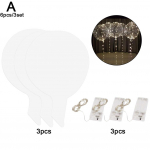 3 l&auml;bipaistvat LED-&otilde;hupalli valgustavad &otilde;hupallid valgusrihmaga Bobo-&otilde;hupallid peoks, s&uuml;nnip&auml;evaks, aastap&auml;evaks, pulmakaunistuseks 20inch