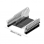 10 tk Metallist P&uuml;ksipuu P&uuml;kste Riiul Klamber Mitmeotstarbeline Seeliku Riiul Libisemiskindel Kuivatuspuu Riiete Kuivatamiseks P&uuml;ksid Mantel must