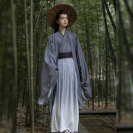Hiina Wei Jin d&uuml;nastia stiilis Hanfu tr&uuml;kitud &uuml;likond meestele ja naistele 2XL