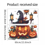 Fun-b58 Multifilm Halloween Jack-o '-latern Magamistoa Elutoa Kodu Taustakaunistuse Seinakleebis 30*60CM*2PCS/fun-b58