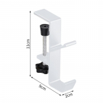 Reguleeritavad riputuskoti konksud &Uuml;li&otilde;pilaslaua k&uuml;ljes rippuv kott Artefakt Eemaldatavad mobiilse k&auml;ekotihoidjad Toakaunistuse tarvikud valge