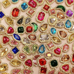 100 tk. &Otilde;mble Rhinestone'i kristallist lihvitud klaasist kivist lameda seljaga kivist metallist haru seade isetegemiseks 100PCS