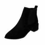 2024. aasta s&uuml;gis-/talvised terava varbaga keskkontsaga seemisnahast naiste saapad 39 must