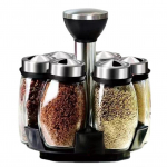 360&deg; p&ouml;&ouml;ratav p&otilde;hi 6 tk pipra&scaron;eikerid maitsekonteiner maitseaine k&ouml;&ouml;gi soolaresti pudelihoidja maitseainepaagi riiul