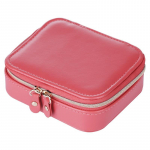 Kahekordse t&otilde;mblukuga reisimise kaasaskantav ehtekarp punane