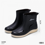 Naiste madala toruga libisemiskindlad mood K&ouml;&ouml;k Naiste vihmasaapad 36 must