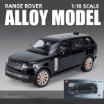 2024. aasta uus 1/18 Land Range Rover maasturi sulamist automudel Diecast metallist maastikus&otilde;iduki automudel Heli- ja valgussimulatsioon lastele m&auml;nguasja kingitus must