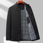 T&auml;isvoodriga meeste keskmine ja pikk seisukrae termiline vabaaja paks riietus keskealiste meeste paks jope isa M