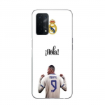 Coque Maniacase pour Oppo A74 5g Kylian Mbappe Real Madrid 9 Hola