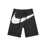 Nike Big Swoosh Retro Logo Prindiga Paeladega Vabaaja L&uuml;hikesed P&uuml;ksid Meeste l&uuml;hikesed p&uuml;ksid Must AR3161-010 L