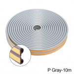 5M/10M ukseakna tihendi riba isekleepuv akustiline vaht tihendusriba lint isolatsioon tuulekindel kummist ilmastikuriba P Gray-10m