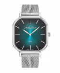 Mathey-Tissot Monsoon Ruudukujuline Roostevabast Terasest Rohelise Kettaga Kvarts H7917AV Meeste K&auml;ekell roheline