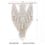 Boheemlaslik k&auml;sitsi kootud p&otilde;hjamaiste tutidega seinavaip 55*70CM