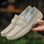 mokassiin meestele 2024 luksus Mood Meeste Tennised Suede Nahk trend Meeste Loaferid Peale libistatavad Golfikingad S&otilde;idukingad Zapatos 38 beež