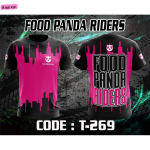 Foodpanda T-s&auml;rk T&auml;ielik sublimatsioon 3D-tr&uuml;kk Hingav T-s&auml;rk Suvine L&uuml;hikeste varrukatega T-s&auml;rk/SX S