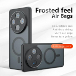 Magsafe p&otilde;rutuskindel akr&uuml;&uuml;ltelefonikott POCO C75 C 75 F6 X6 Pro M6 Plus jaoks, magnetiline k&otilde;va p&otilde;rkeraam, matt tagakaas Redmi 14C Note 14 Pro Plus jaoks POCO C75 must