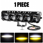 1/2 tk 5 objektiivi LED-valgustid, prožektorid, kaugtuled, l&auml;hituled, kaugtuled, 12&ndash;80 V, mootorrattad, krossirattad, UTV ja ATV 1pc