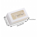 10 tk tassikoogikarbid 2/4 auguga koogikarp l&auml;bipaistva aknaga koogihoidjaga p&uuml;hade jaoks, pulmade jaoks, s&uuml;nnip&auml;evapeotarbed