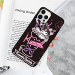 JZ16 Kuromi must diivani&uuml;mbris OPPO Reno jaoks 8 6 5 4 Pro Plus Find X3 A17 A3 A31 A38 A40 A53 A54 A55 A74 A76 A78 A77 A80 A94 A95 A96 Lite OPPO A16 gagaat