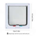 Kassi klappuks 4-suunalise lukuga turvaluugiga V&auml;ikesed lemmikloomatarbed Kassikutsika turvav&auml;rav koerale Kassipoega Koera kassi klappuks