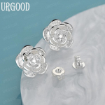 925 Sterling Silver Rose Piercing K&otilde;rvar&otilde;ngad Mood Pulmaehted 1.00*1.00cm