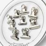 20tk 22mm Bulldog roostevabast terasest metallist paberist kirjaklambrid, klamber