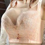 Push-up rinnahoidja Suur suurus Rinnahoidjad naistele 34-46 C D Seksikas pitsist bralett Traadita rinnahoidja Naiste pesu Mood Bracier Mujer 52/120E beež
