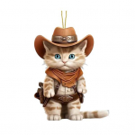 Armas kassi ripats akr&uuml;&uuml;list tahavaatepeegel, j&otilde;ulupuu rippuv kaunistus Multikas kassipoegade ornament