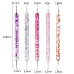 5 tk/komplekt Nail Art t&auml;ppidega pliiats, kristallhelmed k&auml;epide Kahe otsaga joonistamine, maalimine kividega manik&uuml;&uuml;ri t&ouml;&ouml;riistad