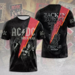 Suvised meester&otilde;ivad Rock Band T-s&auml;rk AC/DC 3D prindiga Lastele l&uuml;hikeste varrukatega T-s&auml;rgid Hip-hop Mood &Uuml;markaelusega vabaaja s&auml;rgid Topid M