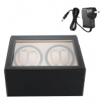 Kellakeeraja 4 automaatkella jaoks 6 v&otilde;rega kellahoidik, vaikne mootor (Must+ )