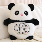 Kott suupisteid Panda nukk Ema ja laps Dinosaurusepoeg Koala Palus m&auml;nguasi K&uuml;&uuml;likute pesa Alusharidus Vanem-laps nukud 40*50cm white