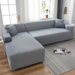 Nordic Chaise Longue elastne diivani kate &ndash; universaalne kogu hooaja padjakatte komplekt four people 235-300cm helehall v&auml;rv