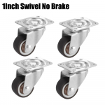 Universaalne rullratas pehmest kummist ratas 1/2 tolli platvormk&auml;ru tooli lisatarvikule p&ouml;&ouml;rlev ratas 4 tk m&ouml;&ouml;bliratas