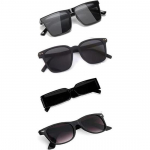 Sheomy Unisex Combo pakkumine 4 tooni prillidega pathan p&auml;ikeseprillid ristk&uuml;lik retro vintage kitsad naised::Mehed ,MKN-457