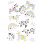 13 stickers 3D - Licornes 5 cm