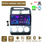 Android Carplay autoraadio TOYOTA AVENSIS 1998-2002 multimeediapleieri ja stereo, GPS-i ja navigatsiooniga, Bluetoothi, WIFI-ga, 2+32GB 1+16GB