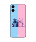 Coque pour Samsung Galaxy A06 Stitch Angel mignon bleu rose Maniacase must