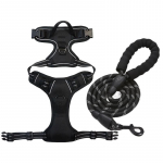 Lemmiklooma rinnarakmed Nailonist koera jalutusrihma tarvikud S must