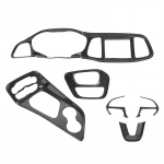 ABS-i rooliratta keskjuhtimine armatuurlaua kaunistus k&auml;iguvahetuse kaane kleebis sobib Dodge Challenger 2015 Up sisetarvikutele