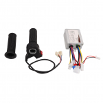 24V500W Alumiiniumisulamist harjadega kiiruse kontrolleri komplekt 3 kiirusega gaasipedaali keerdk&auml;epidemega elektrilisele