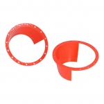 2tk autok&otilde;lari veekindel kate UltraThin punane universaalne libisemisvastane pad