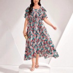 Suures suuruses naiste suvine uus mere&auml;&auml;rne kleit Senior Sense Royal Sister Gentle Wind 0XL