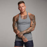 Summer Men Vest Gym Top varrukateta s&auml;rk Fitness Spordivest XXXXXL helesinine v&auml;rv
