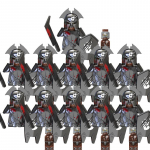 Loomingulised keskaegsed lotr Orcus figuurid Orc armee s&otilde;durid R&uuml;ndaja Vargr r&uuml;&uuml;tlid ehitusklotsid tellised m&auml;nguasjad lastele kingitused