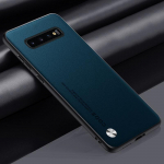 Luksuslik PU-nahast &uuml;mbris Samsung Galaxy S10 Plus S10Plus mattkattega silikoonist kaitsega telefoni&uuml;mbris Samsung S10 5G Coque jaoks S10 roheline