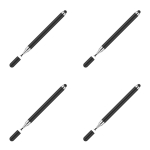 Mugava k&auml;epidemega mahtuvuslik pliiats T&auml;pne ja praktiline mobiiltelefoni tahvelarvuti pliiats 4pcs must