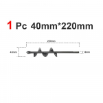 1TK Mullapuur Aukude Kaevamise T&ouml;&ouml;riistad Istutusmasin Puurvarda Aia Puur Pensiin Postiaugu Kaevaja Aiat&ouml;&ouml;riist 4*22cm 5*45cm